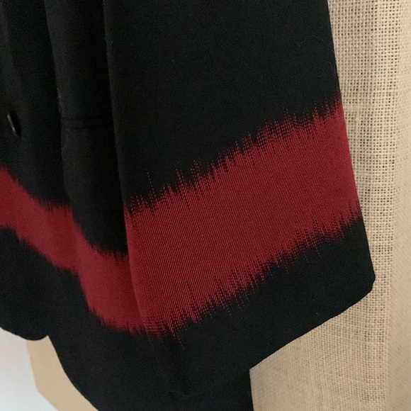 RARE archive Issey Miyake paint stitch fabric design stripe detail jacket - Picture 4 of 12